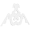 Ekena Millwork Pitch Benson Architectural Grade PVC Gable Pediment, 72"W x 42"H x 1"P (14/12) GPP072X042X100BEN - alternate 1